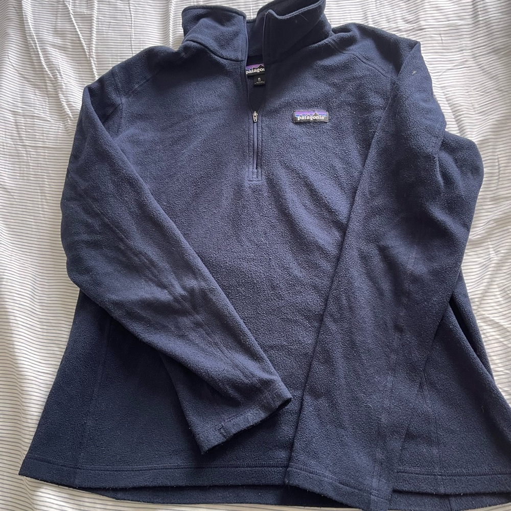 Patagonia Navy Blue Fleece quarter zip
